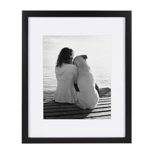 Kate and Laurel 11" x 14" Gallery Picture Wood Frame 8" x 10" with Mat